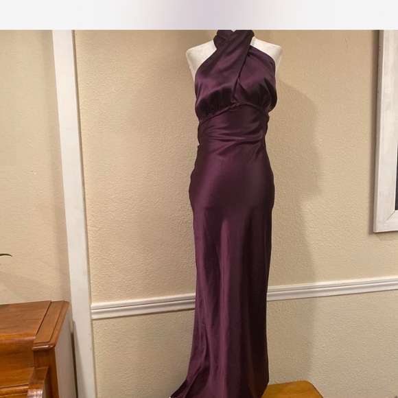 Princess Polly Rosaminta Deep Purple Halter Maxi Dress - Picture 3 of 8